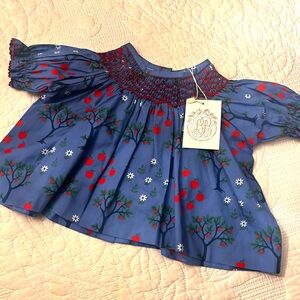 TBBC NWT 6-12m smocked top